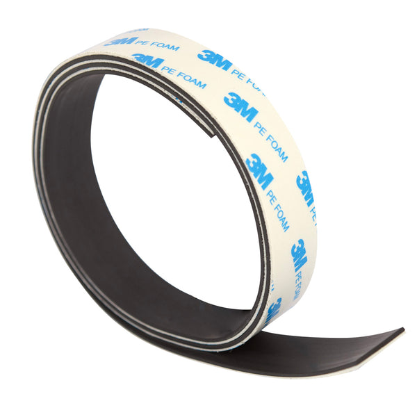 Magnafix White Foam Magnetic Tape 25mm x 1.5mm x PER METRE | 3M Adhesive | PART A