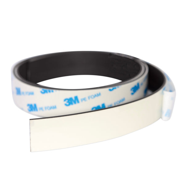 Magnafix White Foam Magnetic Tape 25mm x 1.5mm x PER METRE | 3M Adhesive | PART A