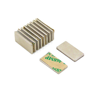 Neodymium Block Magnet 20x10x1mm | Self Adhesive | PER PAIR