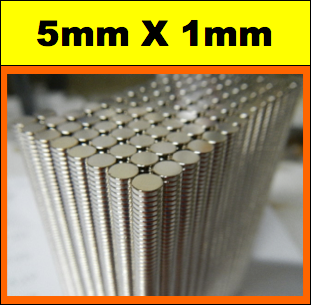 Neodymium Disc Magnet 5mm x 1mm N45