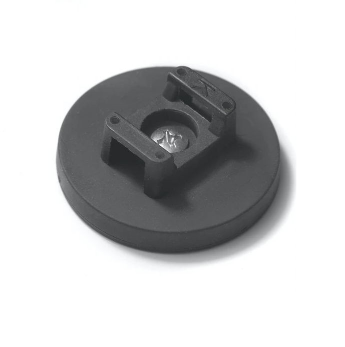 Rubber Coated Pot Magnet 66mm | Cable Tie Mouting Magnet