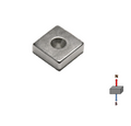 Neodymium Block Magnet 20x20x5mm with Hole 4.5mm N38M | High Temperature ≤100ºC
