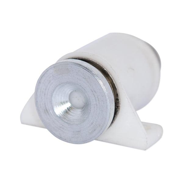 Cabinet Door Latch Magnet Round | White