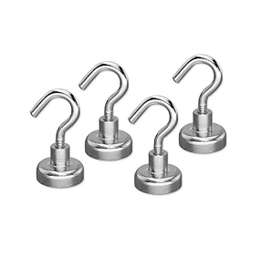 Neodymium Hook Magnet - D20mm dia. (9kg) | Pack of 4