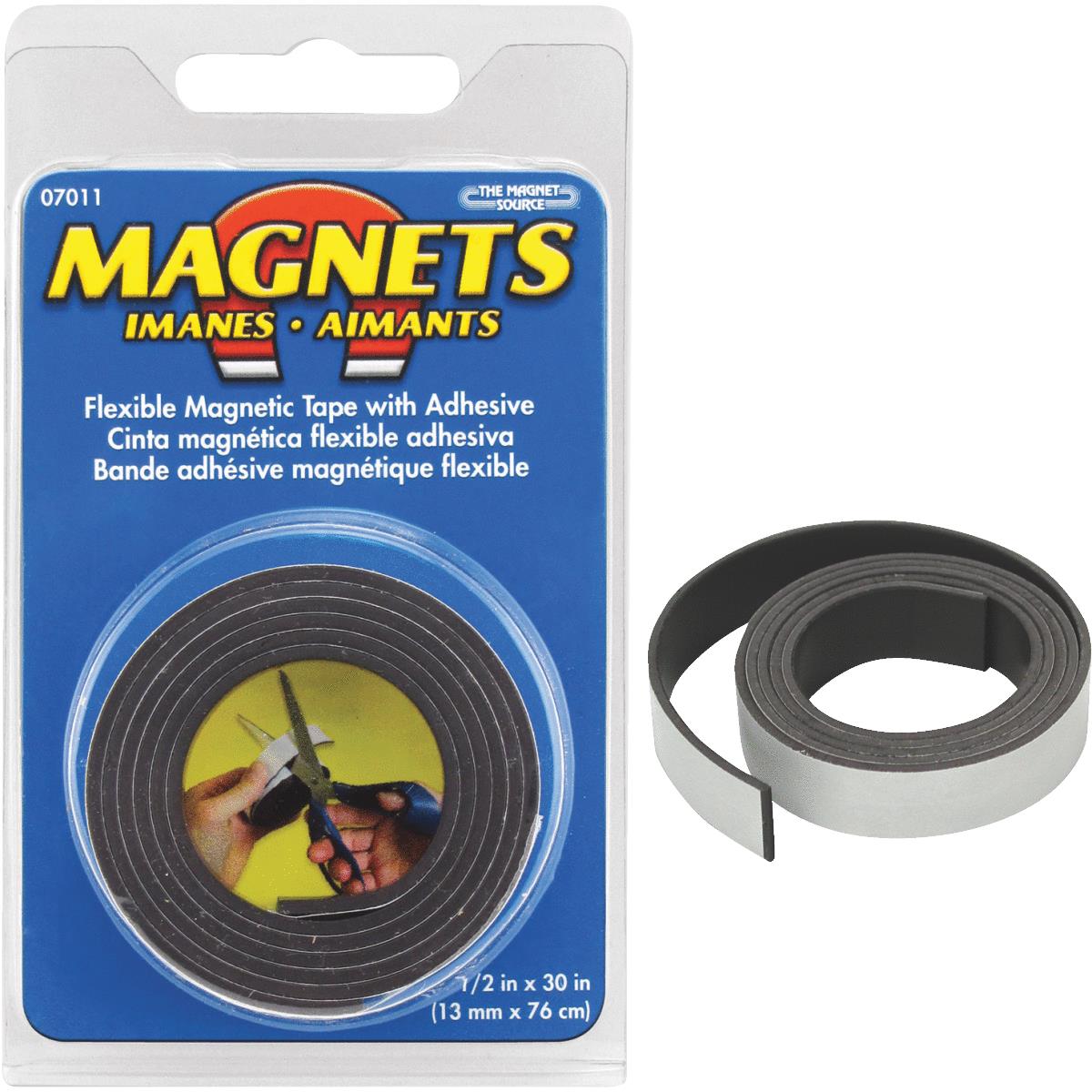 1/2 X 30 Flexible Magnetic Tape With Adhesive Backing - Greschlers  Hardware