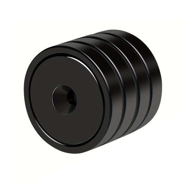 Neodymium Countersunk Pot Magnet - D25mm dia. (14kg) | Black Epoxy Coated | Rust Resistant | 1 piece only