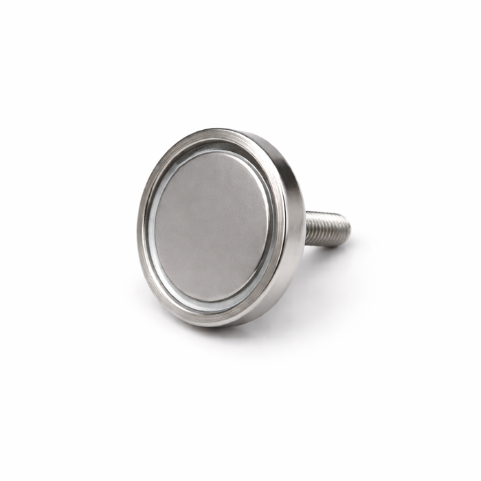 Neodymium Pot Magnet with M6 Male Thread - D32mm x 33mm (H) | 25mm External Boss