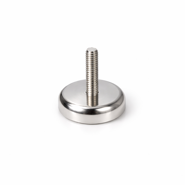 Neodymium Pot Magnet with M6 Male Thread - D32mm x 33mm (H) | 25mm External Boss