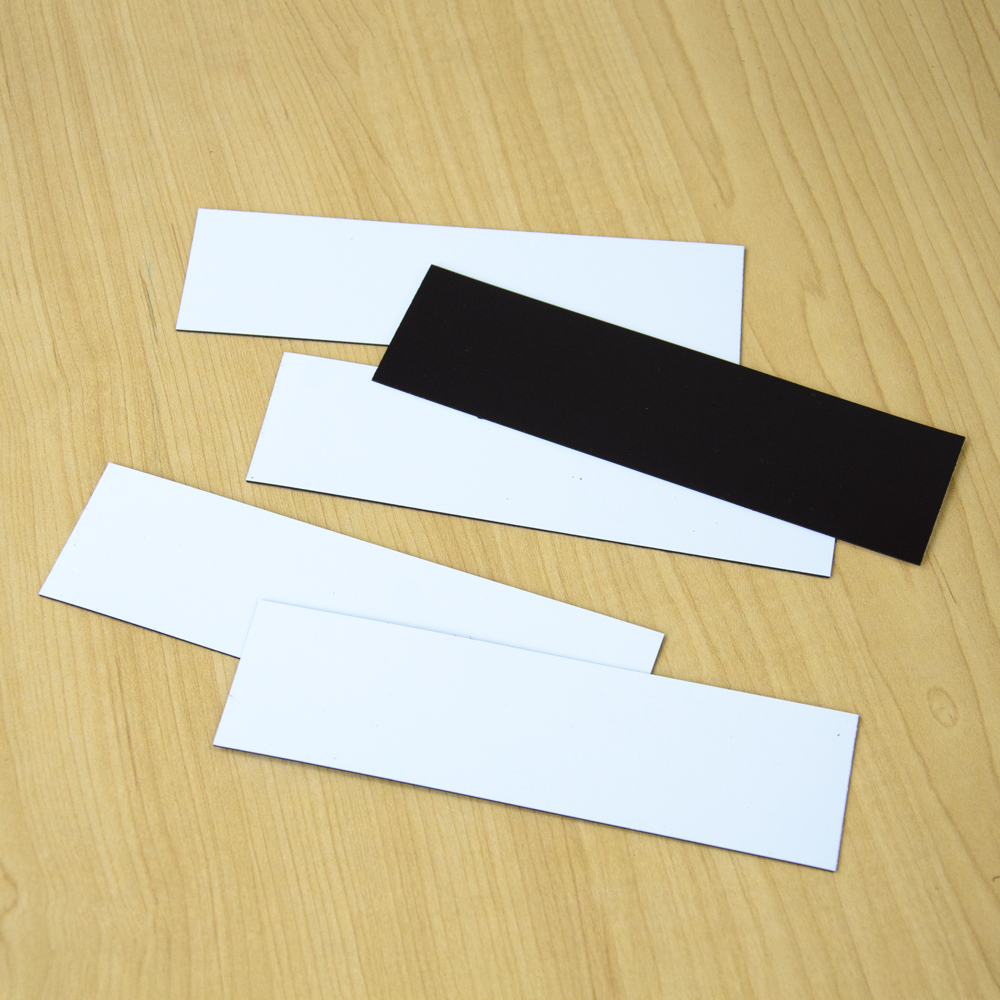 Pack of 5 White Magnetic Label – 150mm x 40mm x 0.8mm | Warehouse ...