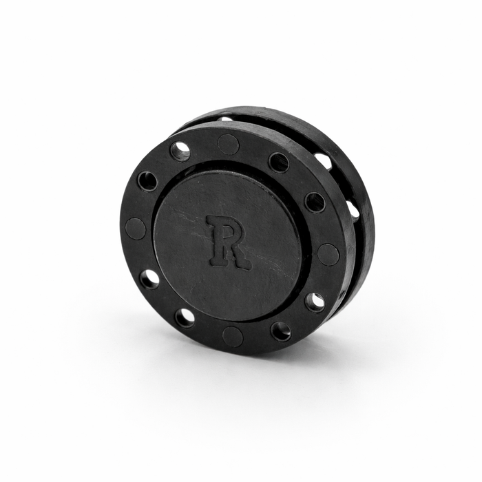 Magnetic Button Sewing Fastener (North/South Pair) 22mm Diameter | Black
