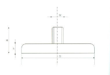 Neodymium Male Thread Pot Magnet - D10mm (M3*9mm)