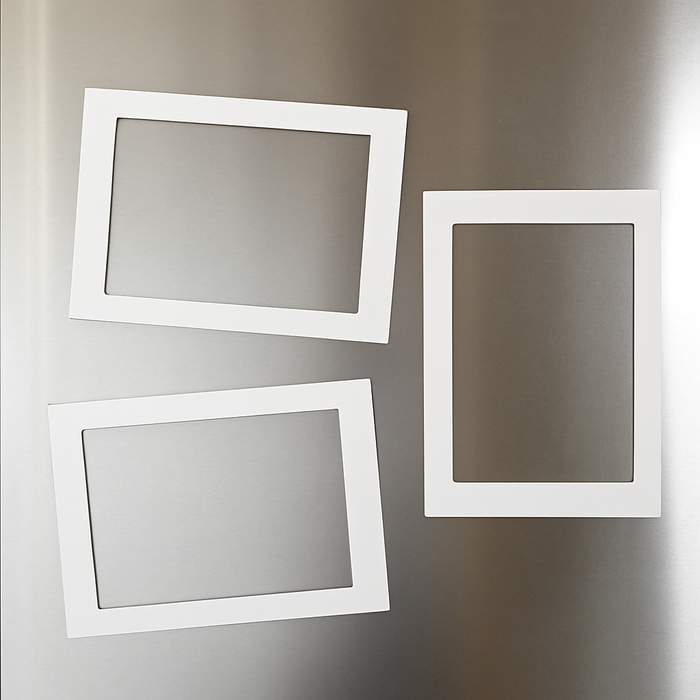 White Magnetic Photo Frames – 177mm x 127mm x 0.5mm | 3 Per Pack