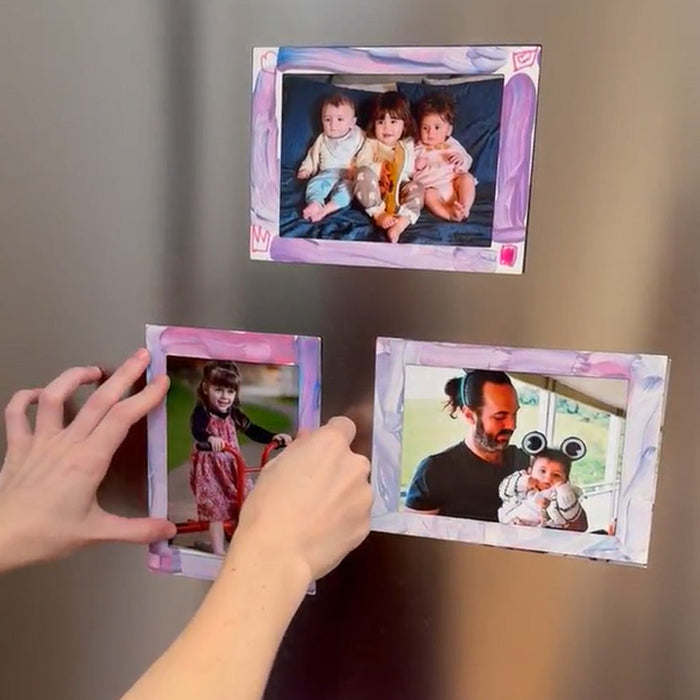 White Magnetic Photo Frames – 177mm x 127mm x 0.5mm | 3 Per Pack