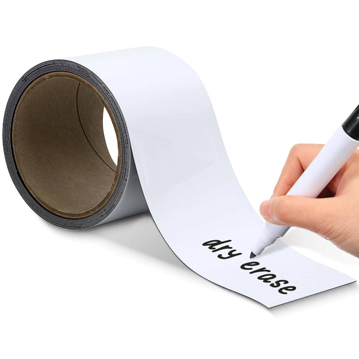 Rewritable Magnetic Tape Roll - 60mm x 0.8mm | 30m ROLL | Gloss White