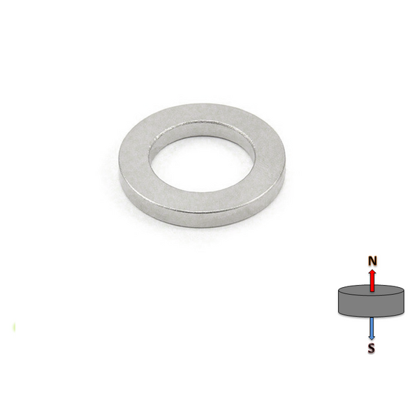 Neodymium Ring Magnet OD14mm x H3mm | Hole 9mm N38