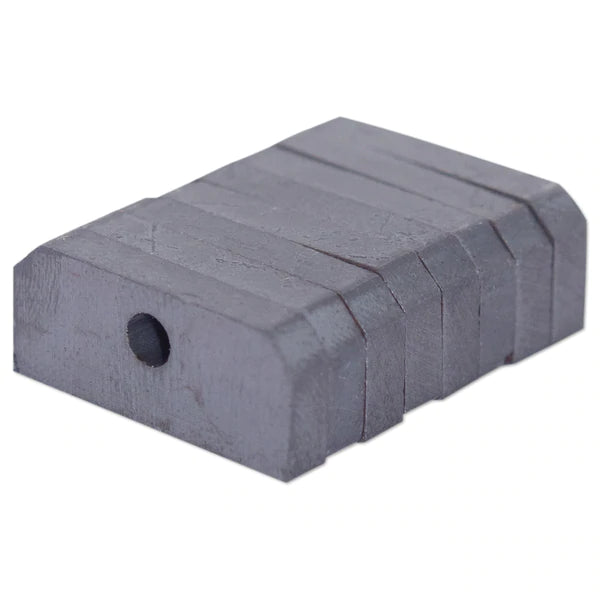 Ferrite Block Magnet 19mm x 8mm x 3mm | with 3mm hole | Y30BH