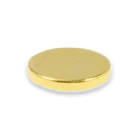 Neodymium Disc Magnet 20mm x 3mm N38 | Gold Coated