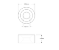 Neodymium Countersunk Ring Magnet OD6mm x H3mm | C/sunk hole d2/d4 on BOTH sides