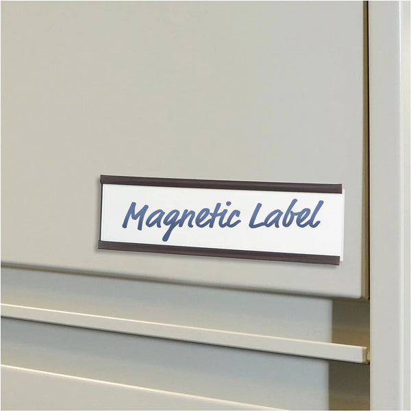 Magnetic Label Holder C-Channel Set 100mm x 30mm x 1mm | Includes Plastic Cover and Insert Card