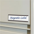 Magnetic Label Holder C-Channel Set 50mm x 25mm x 1mm | Includes Plastic Cover and Insert Card