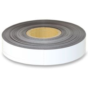 Magnetic Tape Roll 120M x 50mm x 0.6mm | White PVC | Office & Warehouse Labelling