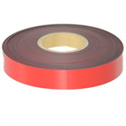 Magnetic PVC Tape Roll 1M x 50mm x 0.6mm | RED | For Craft & Labelling