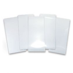 Magnetic Labels 250x100x0.8mm | Pack of 10 | WHITE