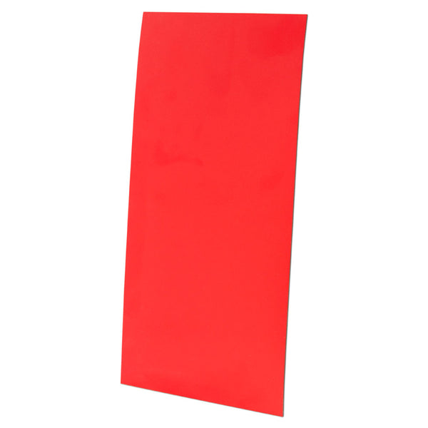 Magnetic Labels 200x100x0.8mm | Pack of 10 | RED