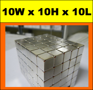 Neodymium Block Magnet 10x10x10mm N42