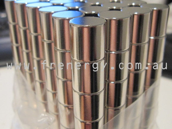 Neodymium Cylinder Magnet 12mm x 12mm N45