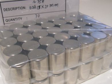 Neodymium Cylinder Magnet 15mm x 25mm N45