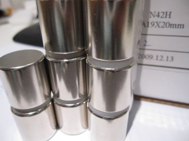 Neodymium Cylinder Magnet 20mm x 20mm N40