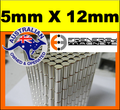 Neodymium Cylinder Magnet 5mm x 12mm N45