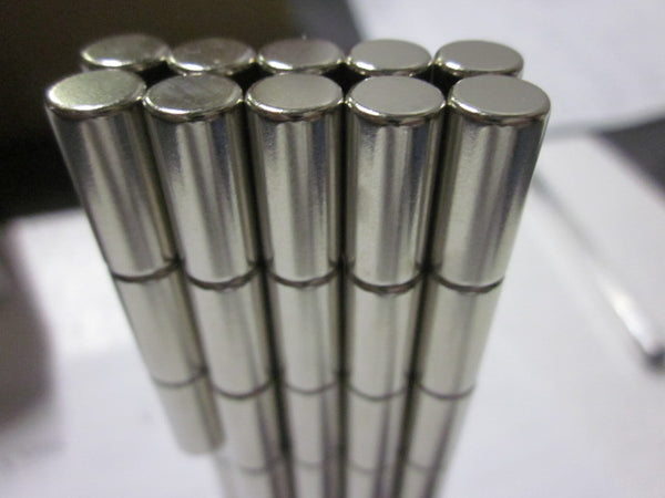 Neodymium Cylinder Magnet 6.85mm x 15mm N50M | High Temperature ≤100ºC