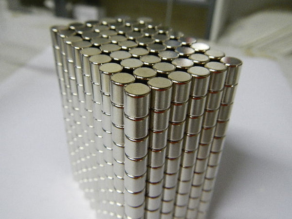 Neodymium Cylinder Magnet 6mm x 6mm N38
