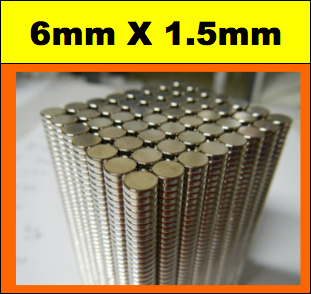 Neodymium Disc Magnet - 6mm x 1.5mm | N50