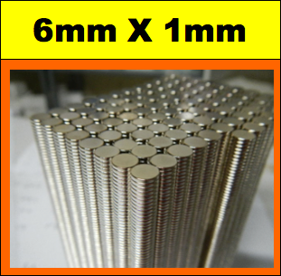 Neodymium Disc Magnet 6mm x 1mm N50