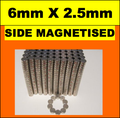 Neodymium Disc Magnet 6mm x 2mm N45 | Diametrical Magnetised