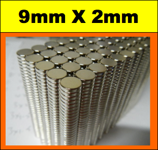 Neodymium Disc Magnet 9mm x 2mm N50