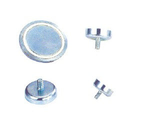 Neodymium Male Thread Pot Magnet - D32mm dia. (M6*10mm)