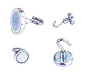 Neodymium Hook Magnet - D42mm dia. (68kg)