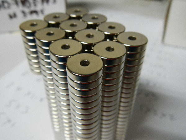 Neodymium Ring Magnet OD12.7mm x H3.175mm | Hole 3.175mm N45