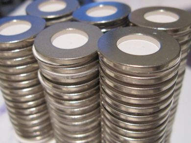 Neodymium Ring Magnet OD19.4mm x H1.65mm | Hole 10mm | N38H | High Temperature ≤120ºC