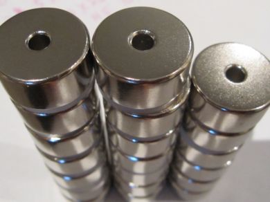 Neodymium Ring Magnet OD24mm x H12mm | Hole 5mm N45