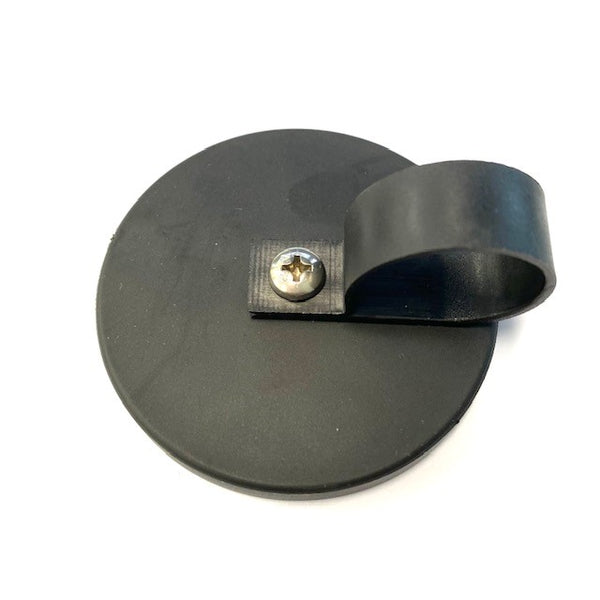 Rubber Coated Pot Magnet 66mm | Nylon P Clamp