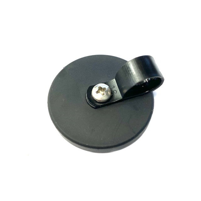 Rubber Coated Pot Magnet 43mm | Nylon P Clamp