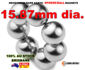 Neodymium Sphere Magnet 15.87mm dia. N38