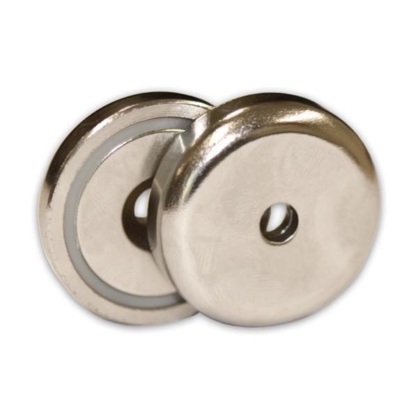 Neodymium Countersunk Pot Magnet - D20mm | Nth/Sth (One Pair)