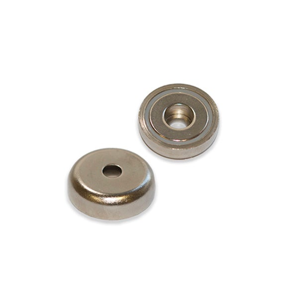 Neodymium Pot Magnet with Round Hole - 16mm x 5mm
