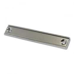 Neodymium Rectangular Pot Magnet | 80x13.5x5mm Countersunk Hole d3.3/6.5